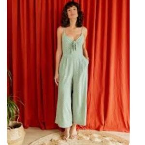NEW Caution to the Wind Green Knit Jumpsuit Romper sz S